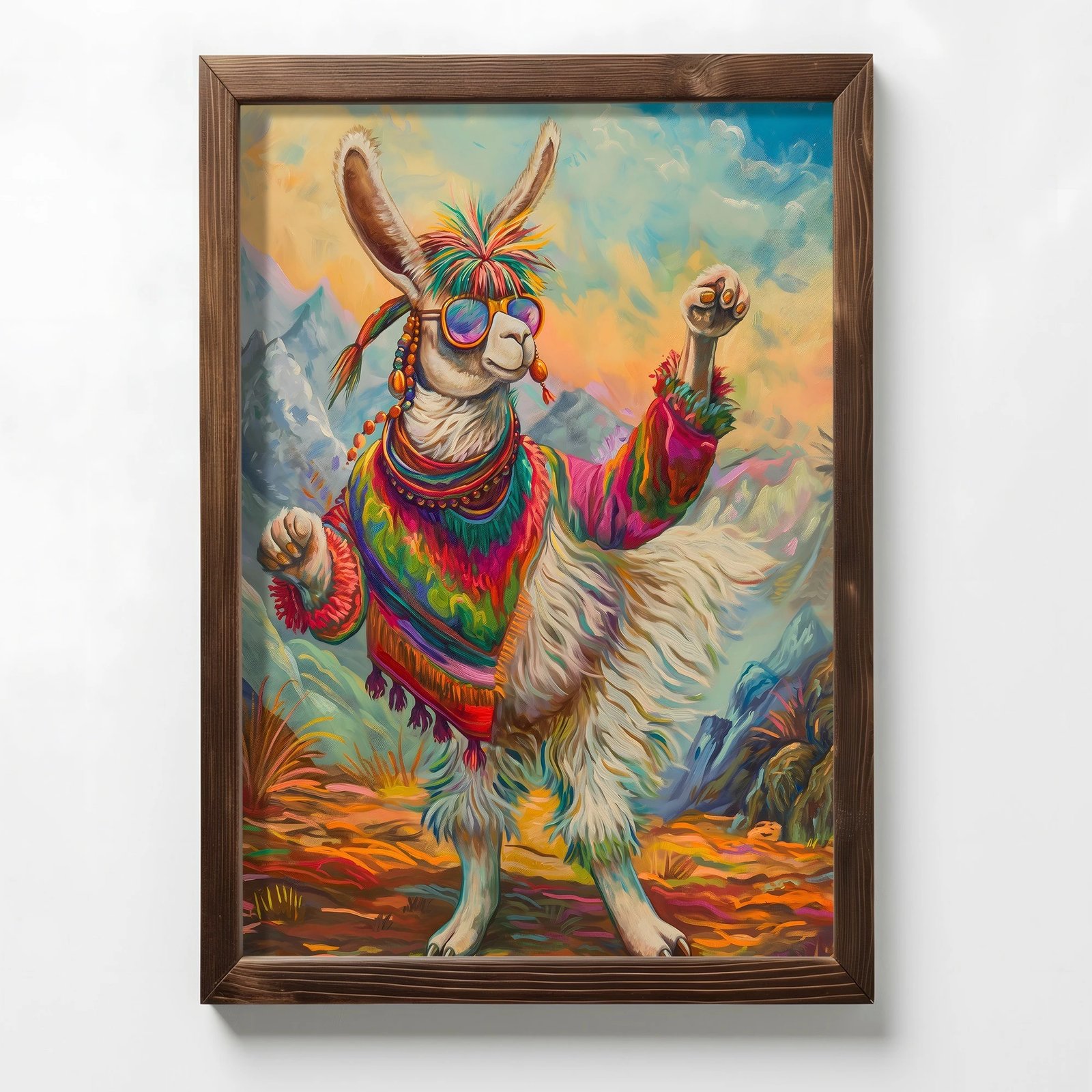 Pikturë dekorative me kornizë MDF, shumëngjyrëshe, Wallity, AI153, 35x47x3.5cm