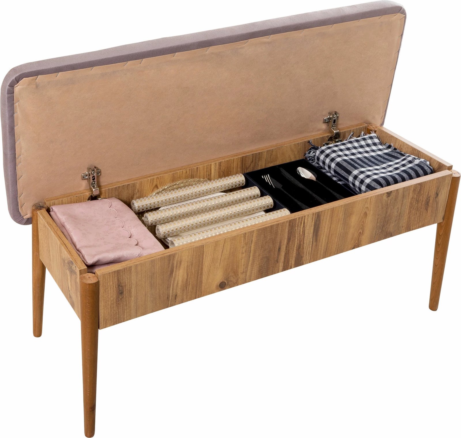 Bankë Hanah Home, Vina Bench Soho, ngjyrë Atlantic