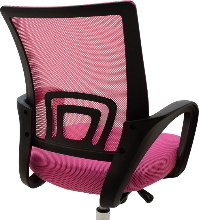 Karrige zyre Berto II, ngjyrë rozë-e zezë, 60x48x85-95cm