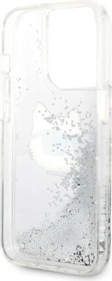 Mbështjellës Karl Lagerfeld KLHCP14LLNHCCS për iPhone 14 Pro 6.1", argjendtë