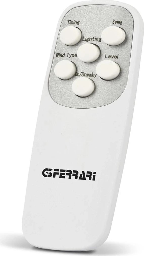 Ventilator pa fletë G3 Ferrari G50051, LCD, 3 shpejtësi, telekomandë, i bardhë