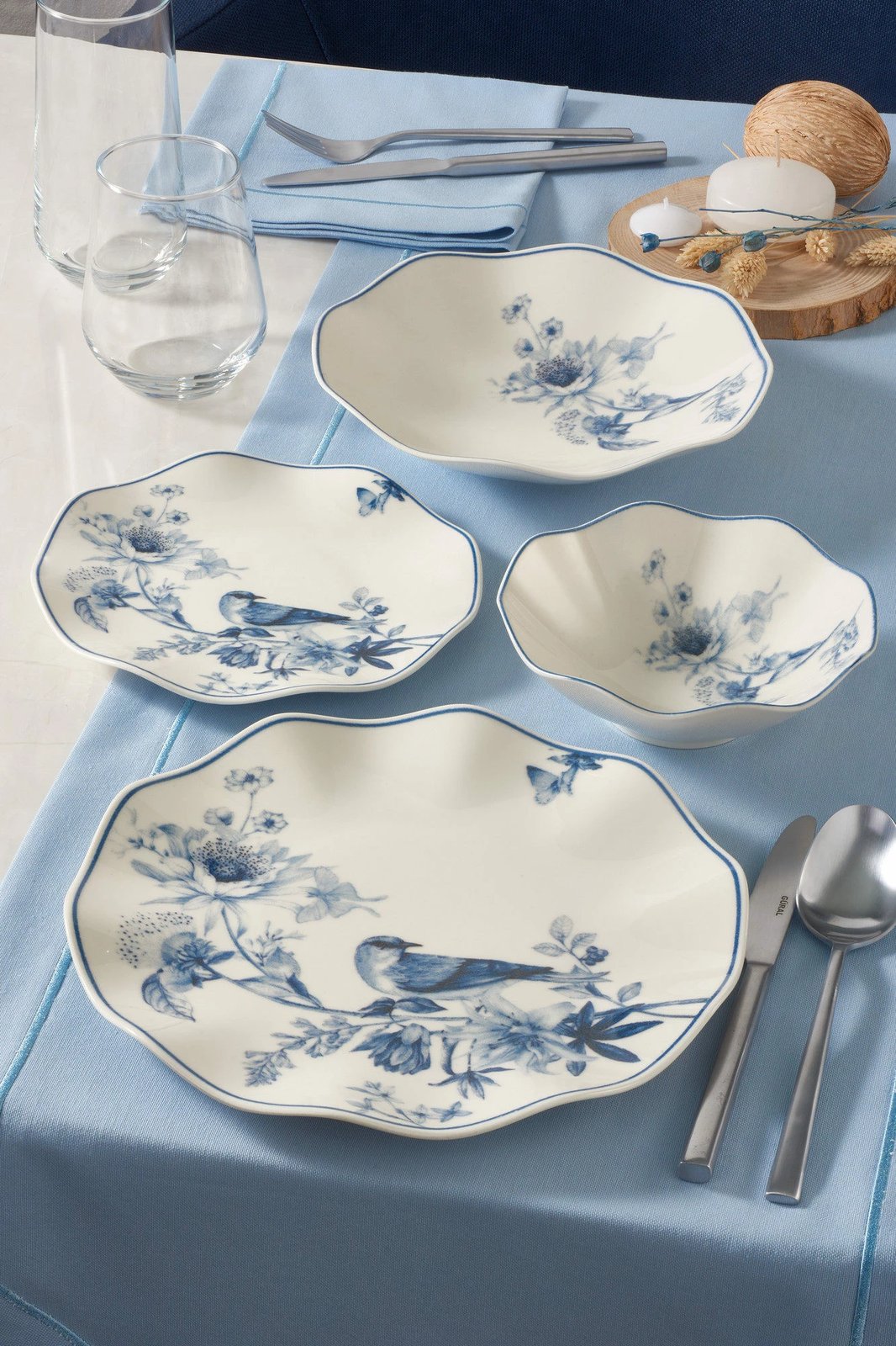 Set enësh për drekë (24 copë), Hermia, GBSNES24Y4E1891