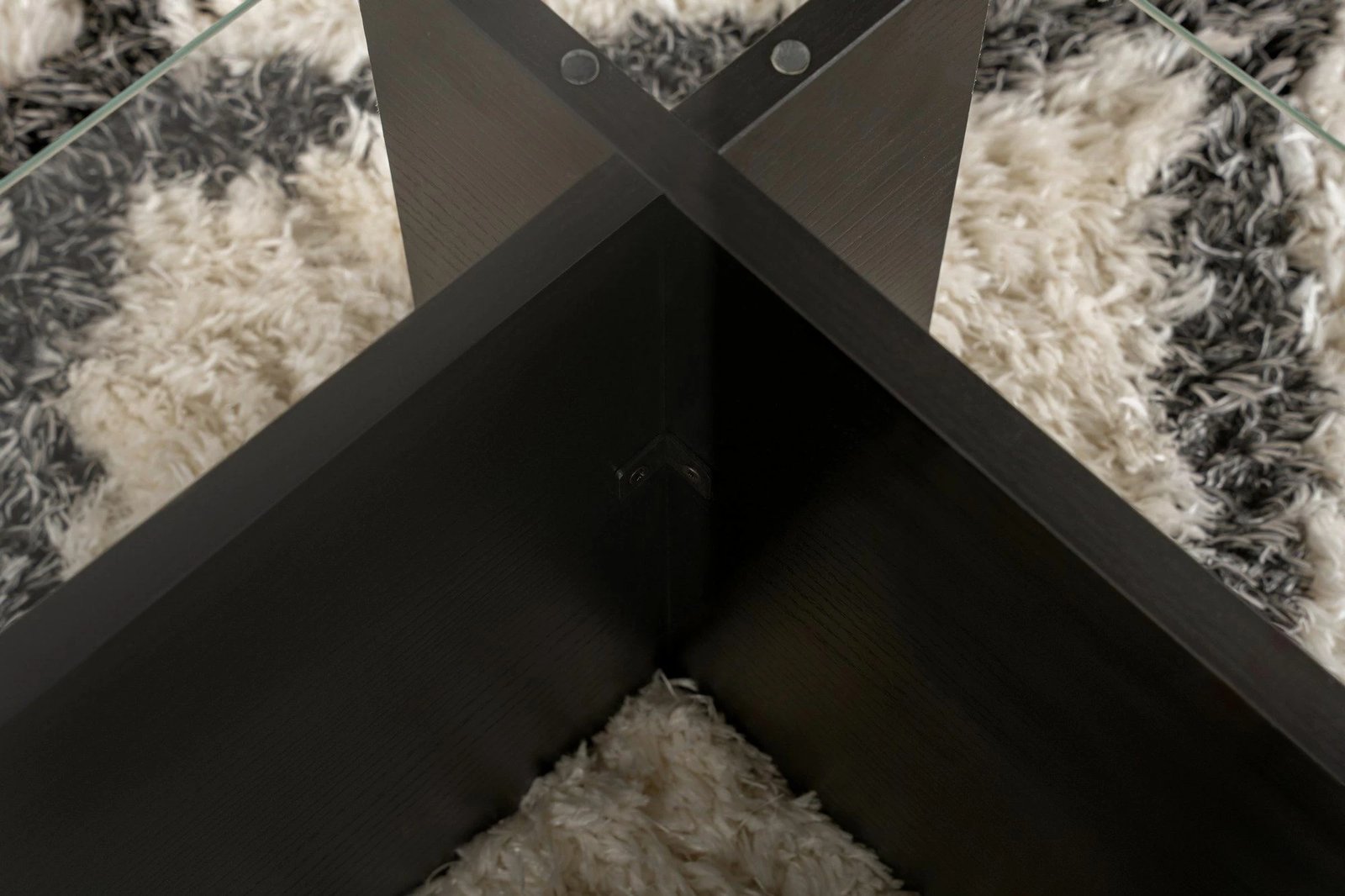 Tavolinë kafeje Nordure, Flavio, dru ngjyrë e zezë