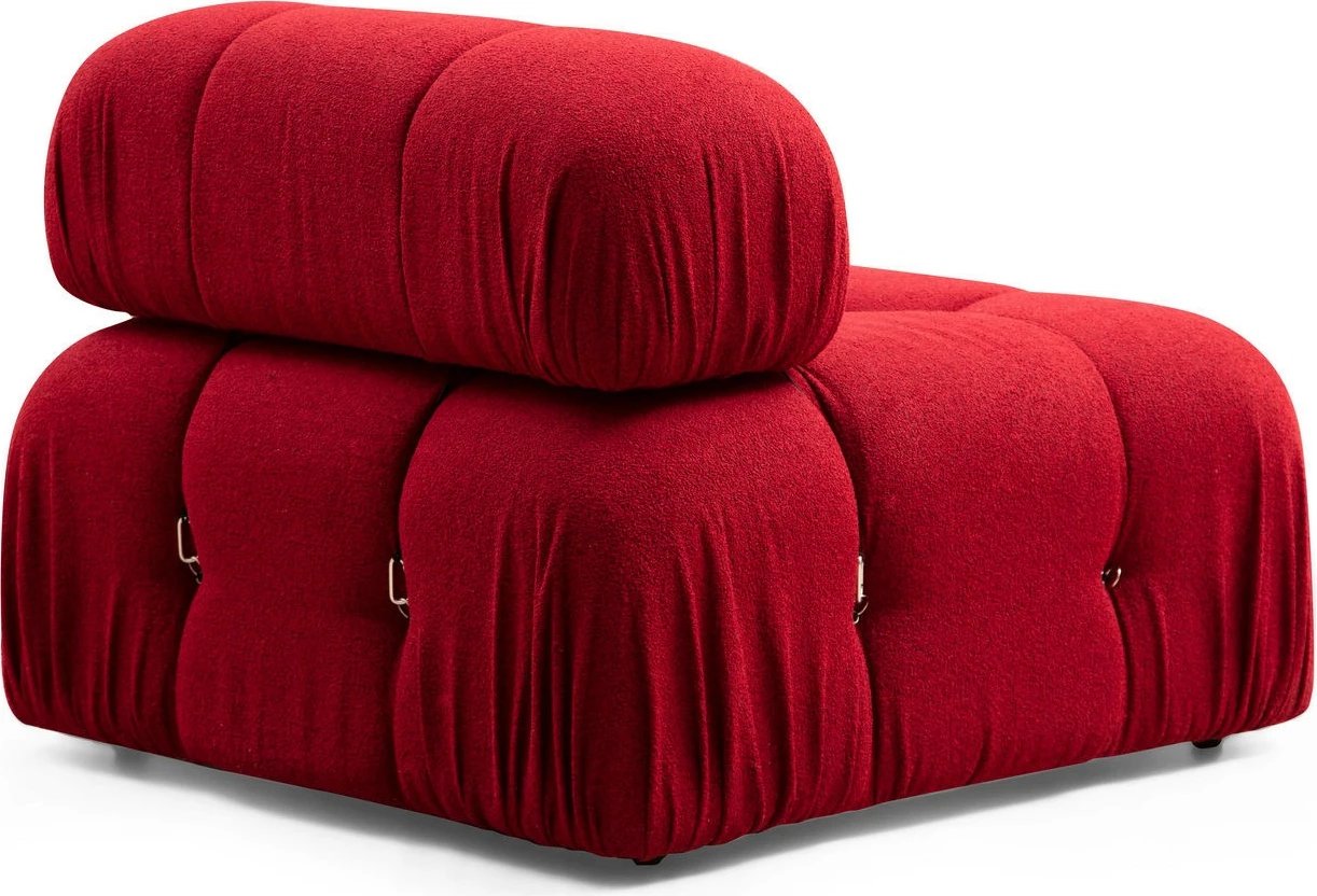Kënd-sofë Bubble, ngjyrë e kuqe, Atelier del Sofa (L1-O1-1R-Puf)