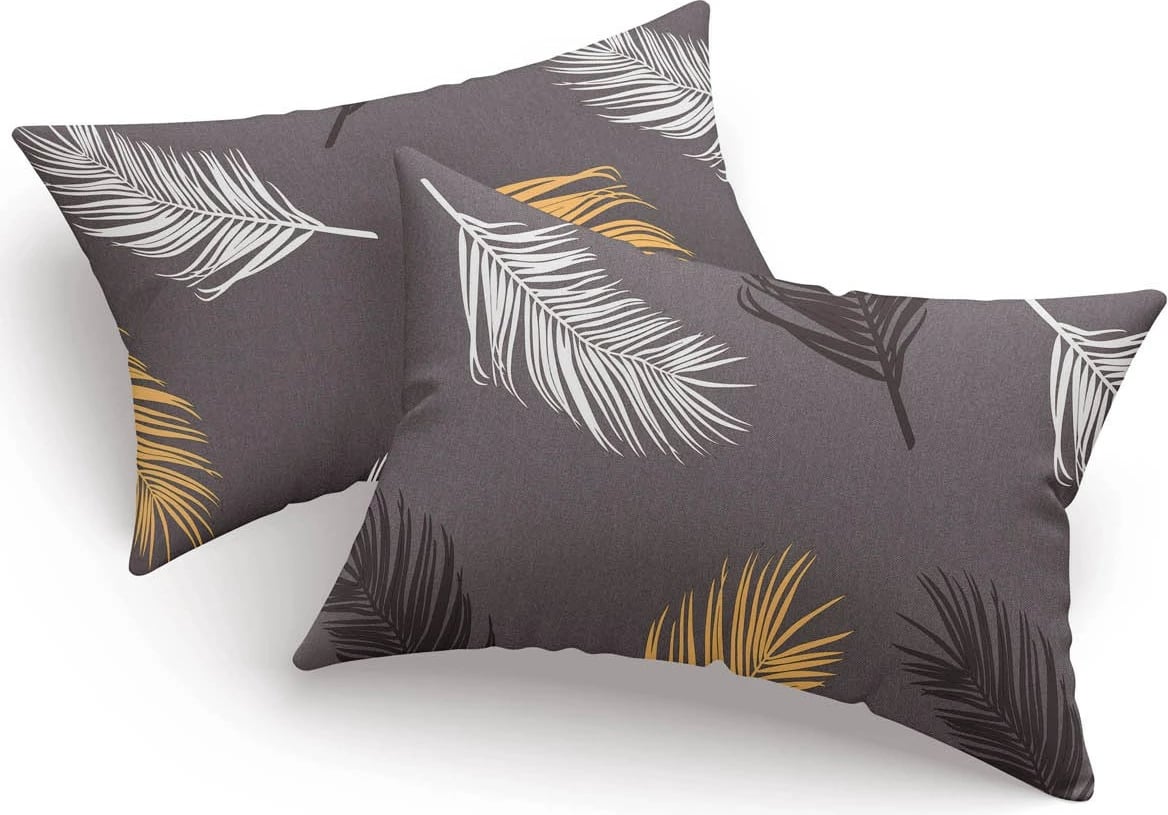 Set këllëfësh jastëku (2 copë), L'essentiel Olivia, ari-gri, vPoly