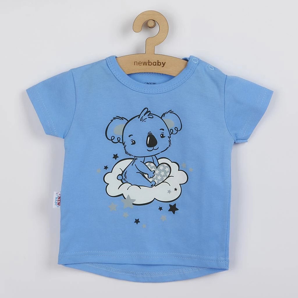 pizhama verore bebe, New Baby Dream, 100% pambuk, madhësia 62 (3-6 muaj), për djem, blu, set 2-pjesësh