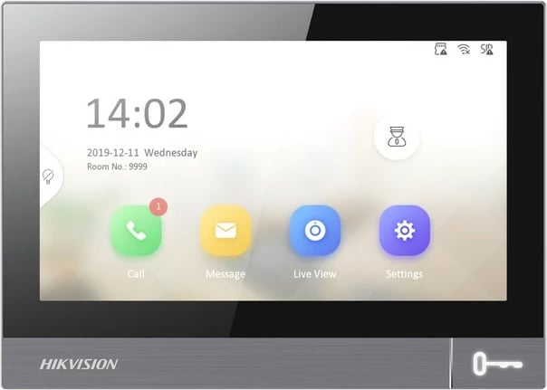 Sistem video-interfoni Hikvision DS-KH8381-WTE1, 7", i zi Sistem video-interfoni Hikvision DS-KH8381-WTE1, 7", i zi