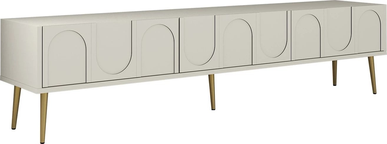 Komodë TV Skye Decor, Lyon 43, krem dhe ari