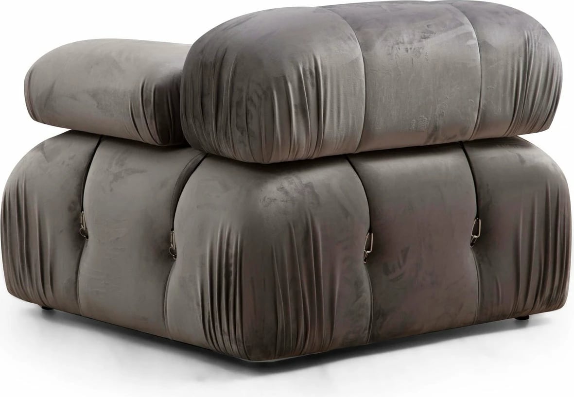 Këndare Atelier del Sofa, Bubble Corner (L1-O1-1R-Puf), ngjyrë gri