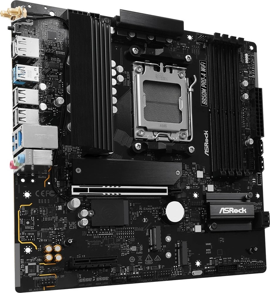Pllakë amë ASRock B850M Pro-A WiFi, Socket AM5, DDR5, Wi-Fi 6E, PCIe 5.0