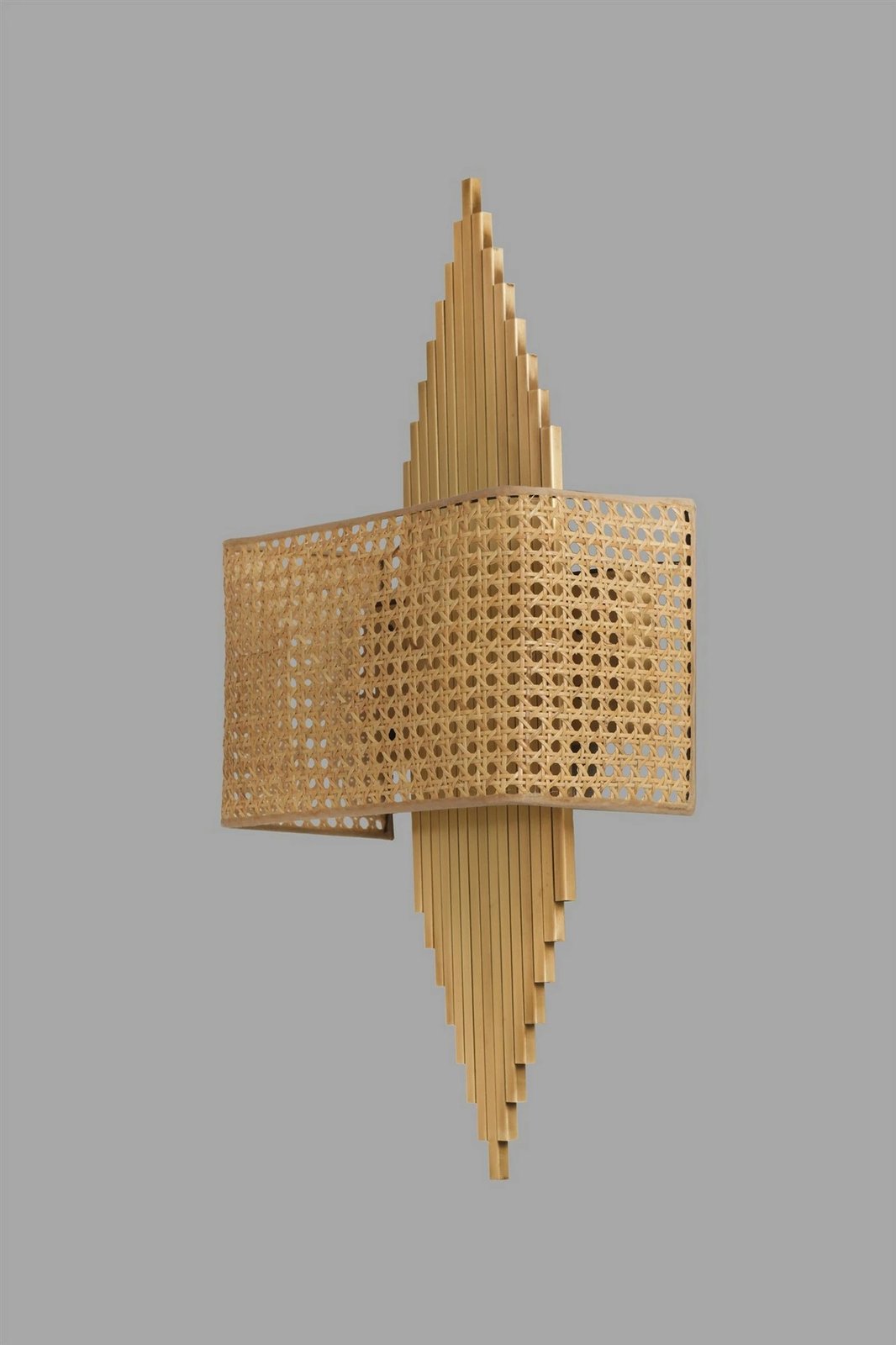 Llambë muri Opviq, Aslı - 8763-4P, ngjyrë ari dhe bezhë