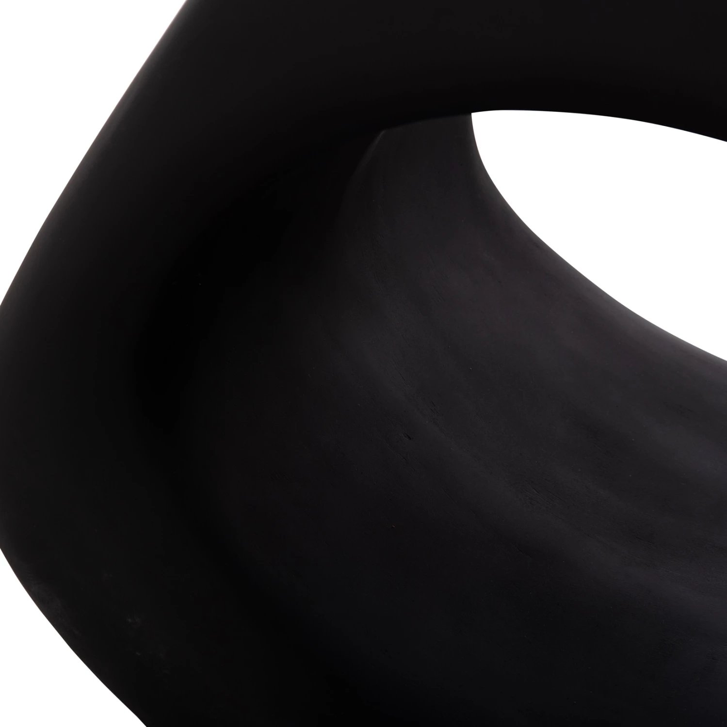 Karrige lounge LANS, fibër-cement, e zezë, 58x28x45.5cm