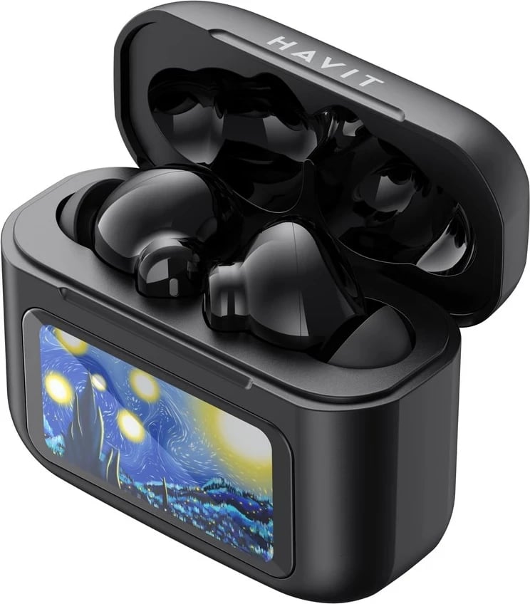 Kufje wireless HAVIT TW956, TWS, për muzikë dhe thirrje, e zezë Kufje wireless HAVIT TW956, TWS, për muzikë dhe thirrje, e zezë