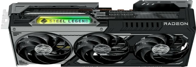 Kartelë grafike ASRock RX 9070 XT STEEL LEGEND DARK, 16 GB GDDR6, 256-bit, e zezë