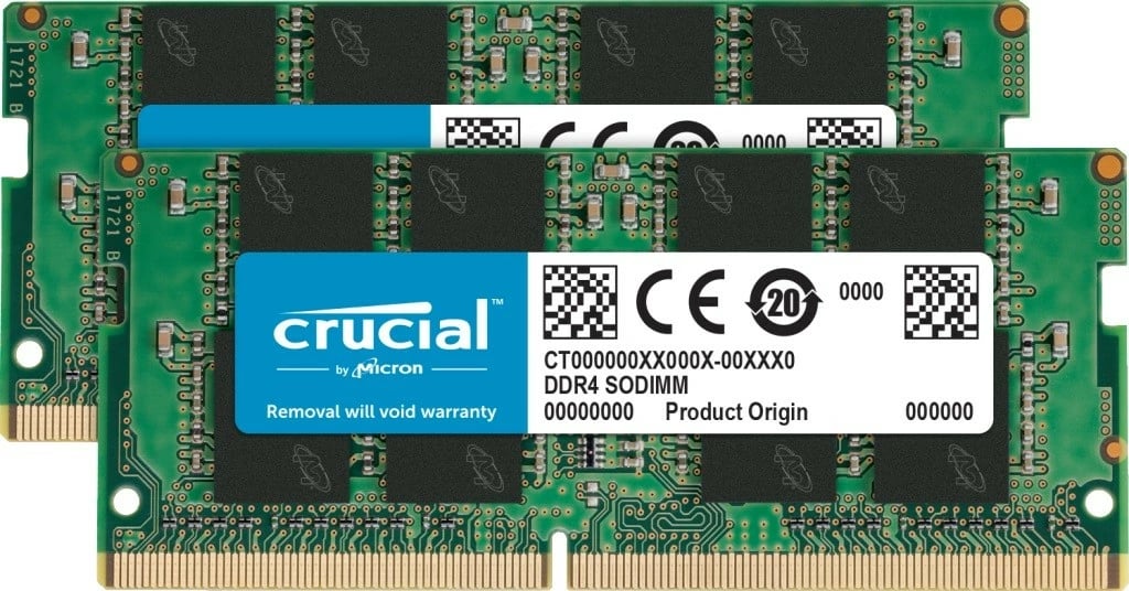 RAM Memorje Crucial DDR4 SODIMM 16GB (2x8GB), 3200MHz për laptop