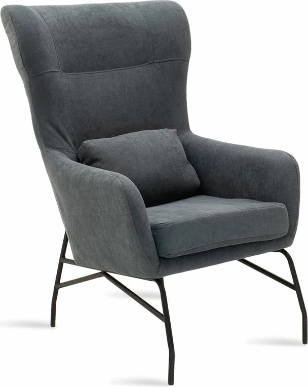 Fotel Rimbo, ngjyrë gri, 66x81x102cm