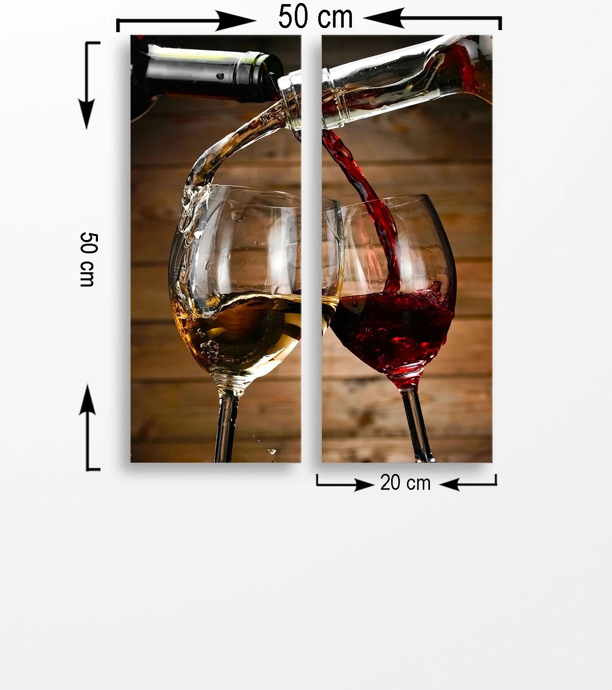 Pikturë dekorative MDF, 2 copë, Wallity, MDF0094