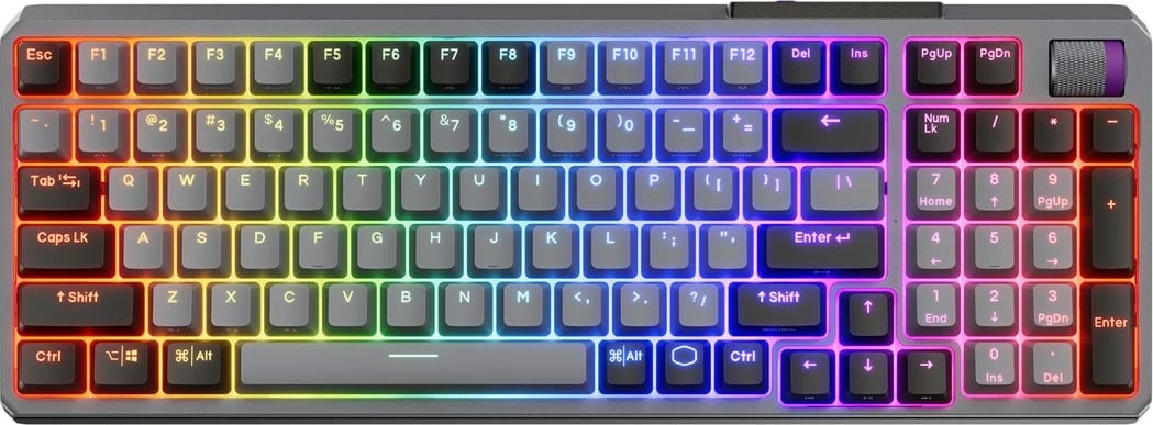 Tastierë gaming Cooler Master MK770, mekanike, RGB, wireless/USB, starry gray