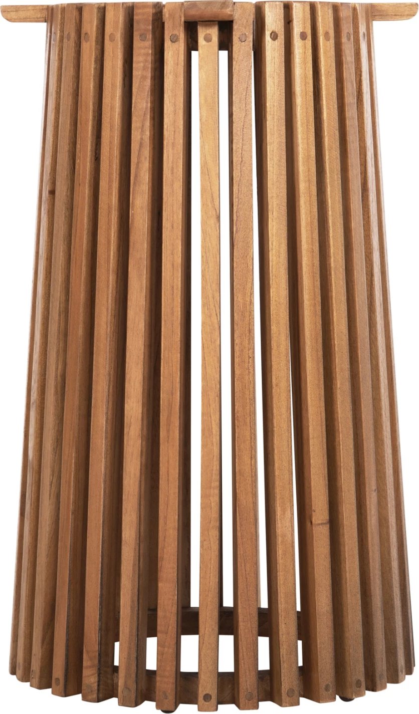 Baza e rrumbullakët për tavolinë FRANTZ FH9459.11 dru MINDI natyral Φ60x74Hcm