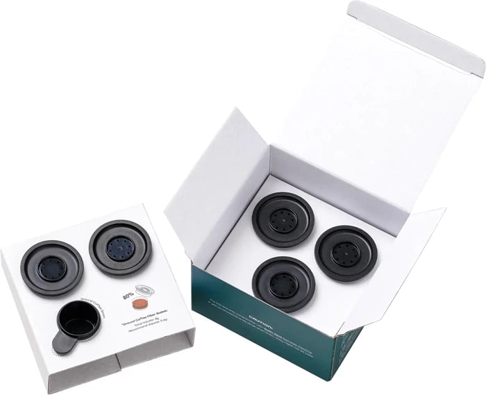 Set filtër kafeje OUTIN NANO-A-02, vetëm për Outin Nano, kapacitet 6–8 g, 5 copë + gotë matëse me rrahëse