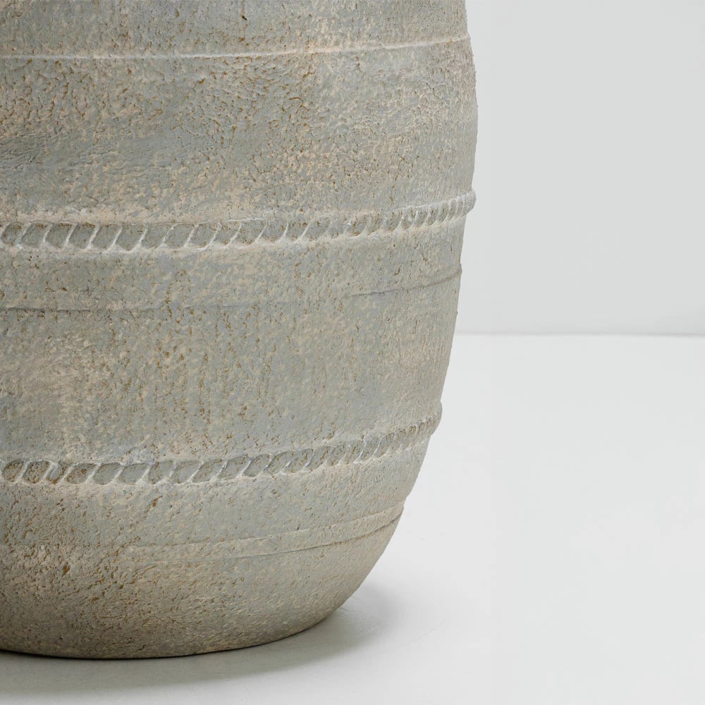 Vazo për lule MILOS, MgO, bezhë, 35x35x45 cm