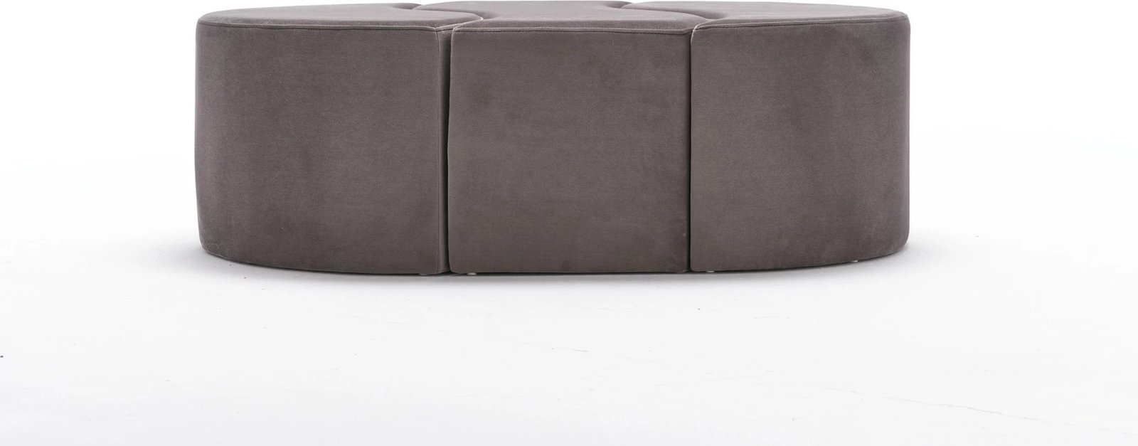 Puf Atelier del Sofa Alya, kadife, ngjyrë mink