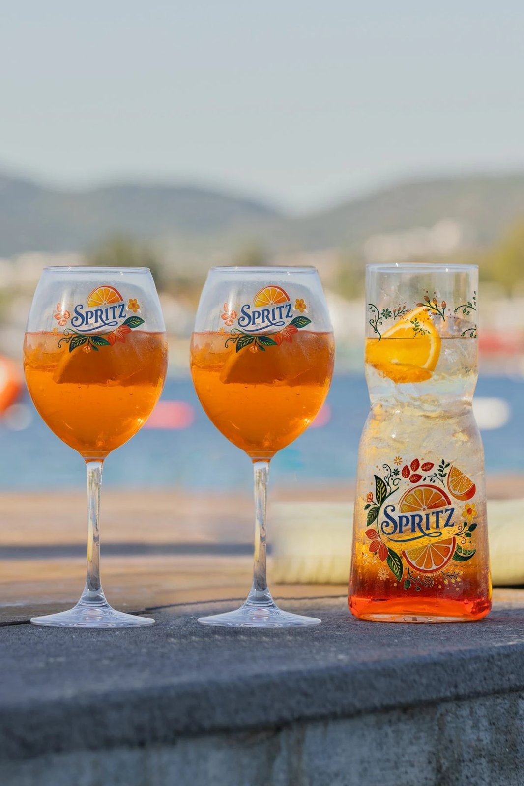 Set shishe prej qelqi (3 copë), Hermia Concept, për koktejle