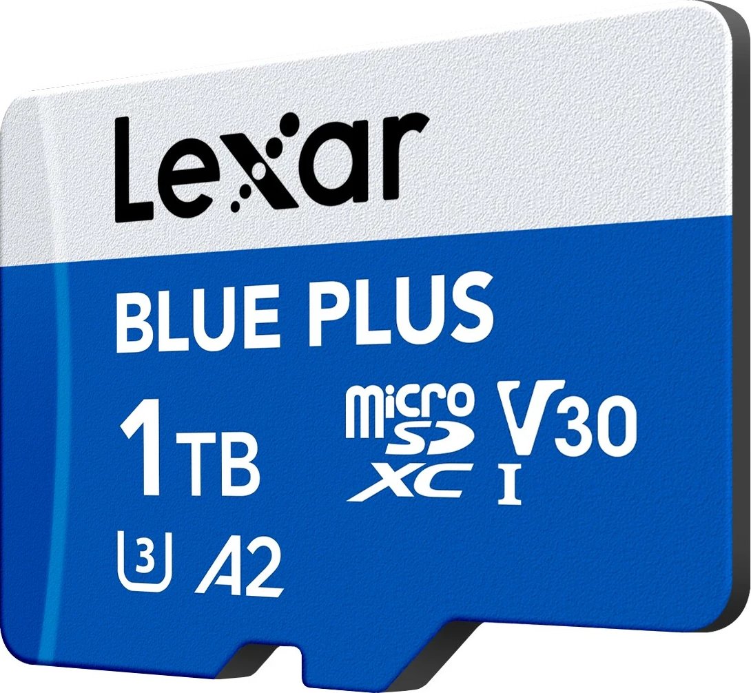 Kartë microSD Lexar Blue Plus LMSBLPL001T-BNANG 1TB UHS-I V30 U3 A2 deri 170MB/s me adapter SD blu