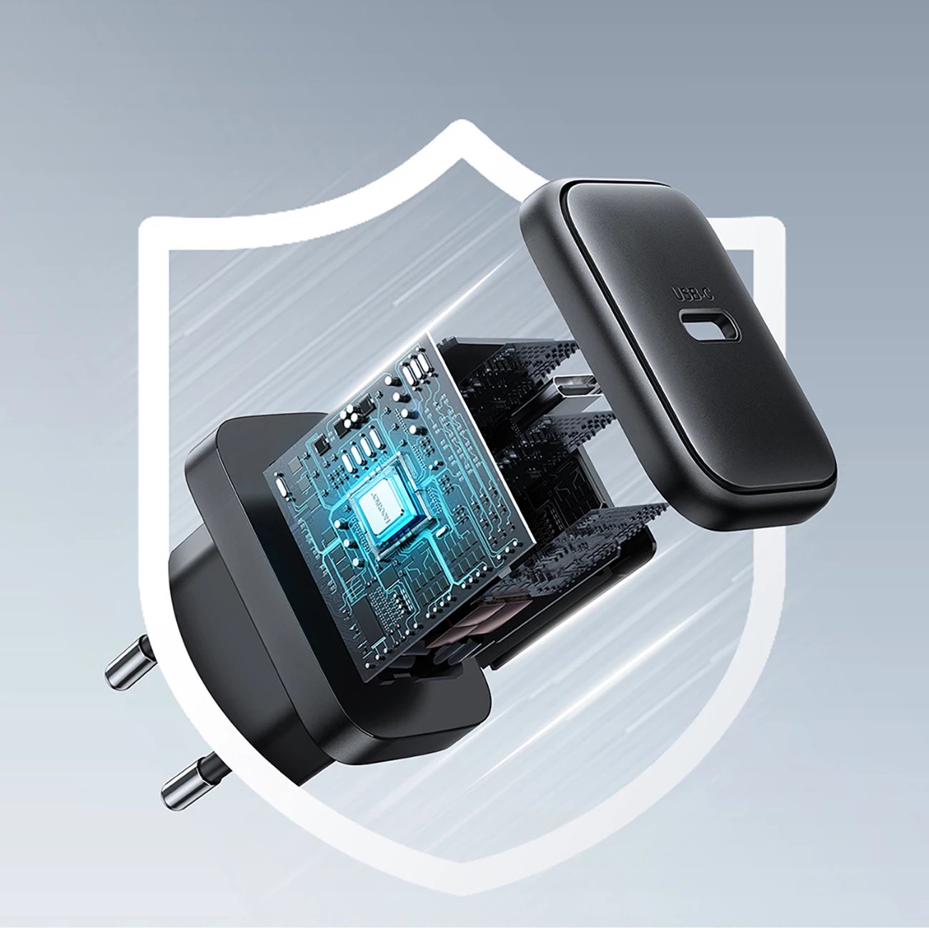 Karikues rrjeti Joyroom JR-TCF23, USB-C, 25W, i zi