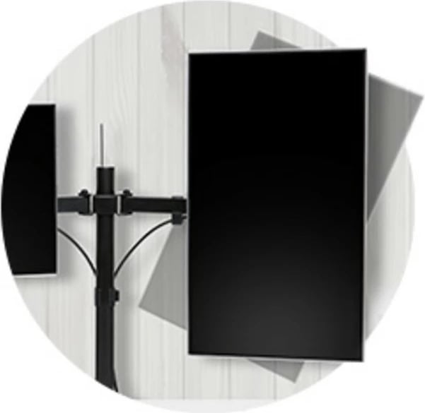 Kensington SmartFit® Ergo Dual Extended Monitor Arm, 32", e zezë