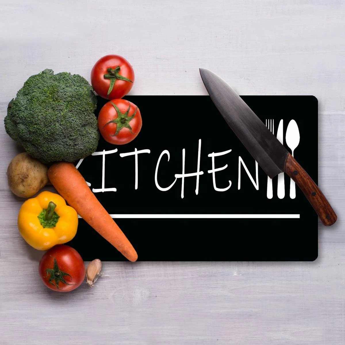 Dërrasë prerëse prej xhami të temperuar, Hermia, Ckt92 - 3040, shumëngjyrëshe, 30x40cm Dërrasë prerëse prej xhami të temperuar, Hermia, Ckt92 - 3040, shumëngjyrëshe, 30x40cm