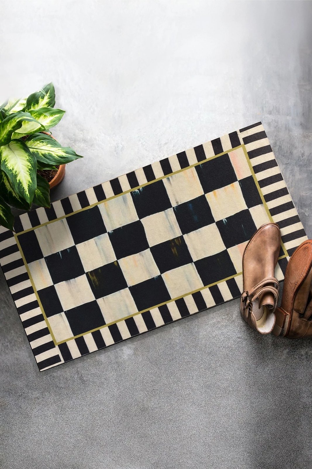 Tapet PVC për hyrje, Conceptum Hypnose, Brenda Welcome, shumëngjyrësh, 40x60cm