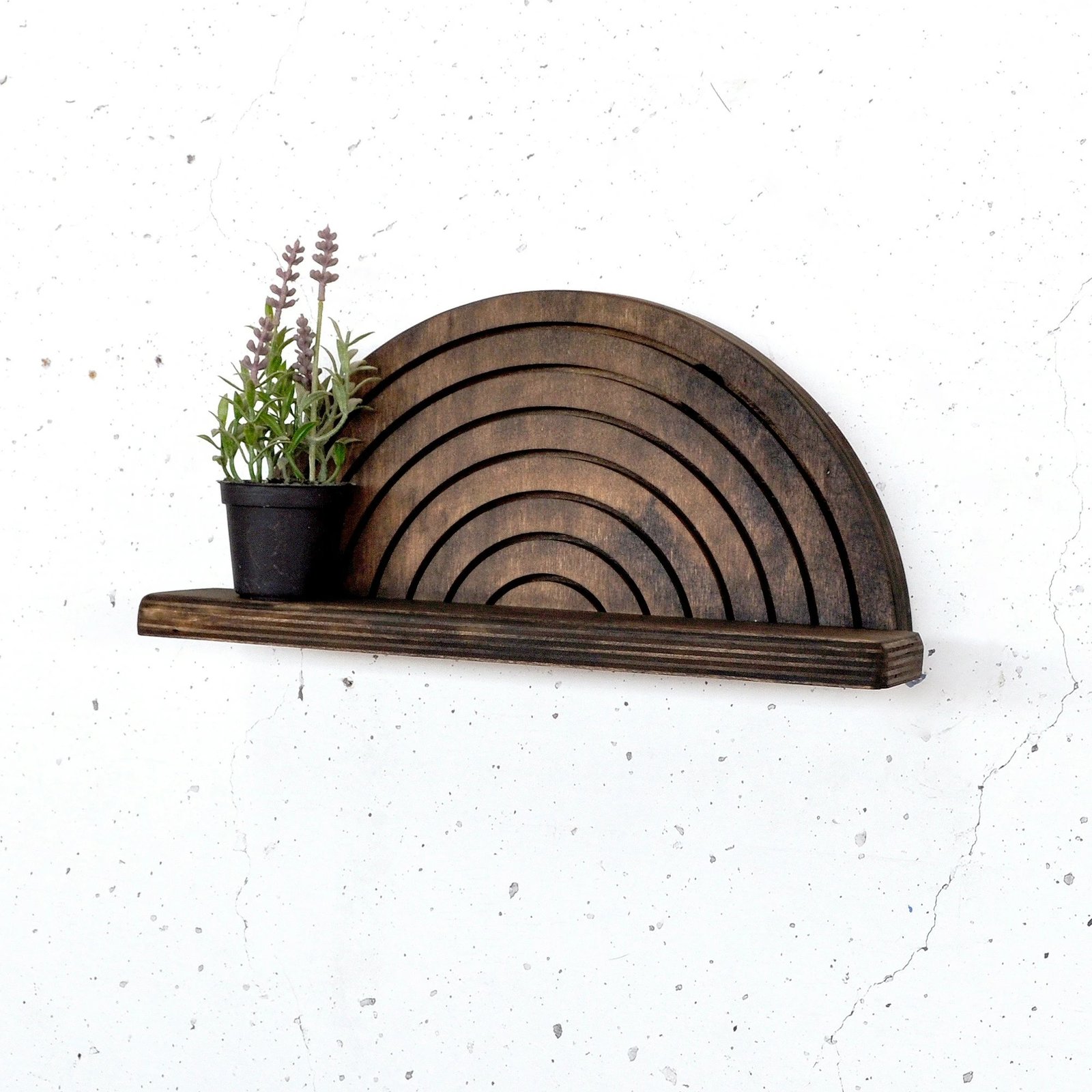 Raf dekorativ prej druri për mur, Skye Decor, Raf295