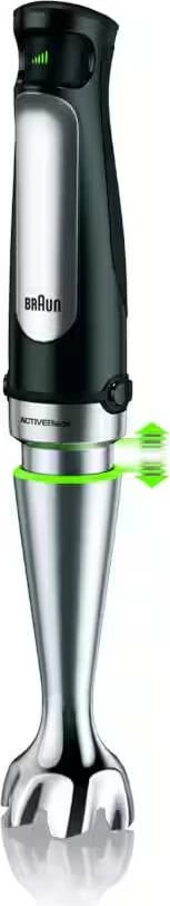 Blender dore, Braun, MQ7035BI, 1000 W, gotë 600 ml, grirës 500 ml, e zezë