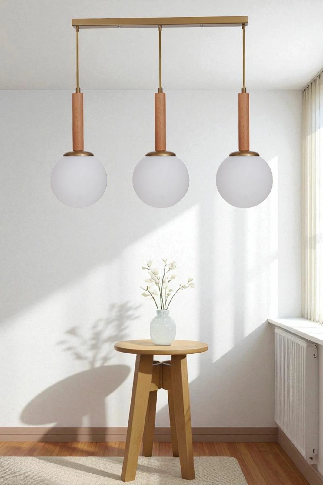 Llambë tavani Opviq, 9073-5, e bardhë, lisi, ari