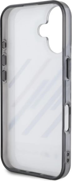 Mbështjellës BMW Motorsport IML Random Stripes për iPhone 16 Plus, Gri