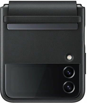 Mbështjellës për Galaxy Z Flip 4 lekurë, e zezë
