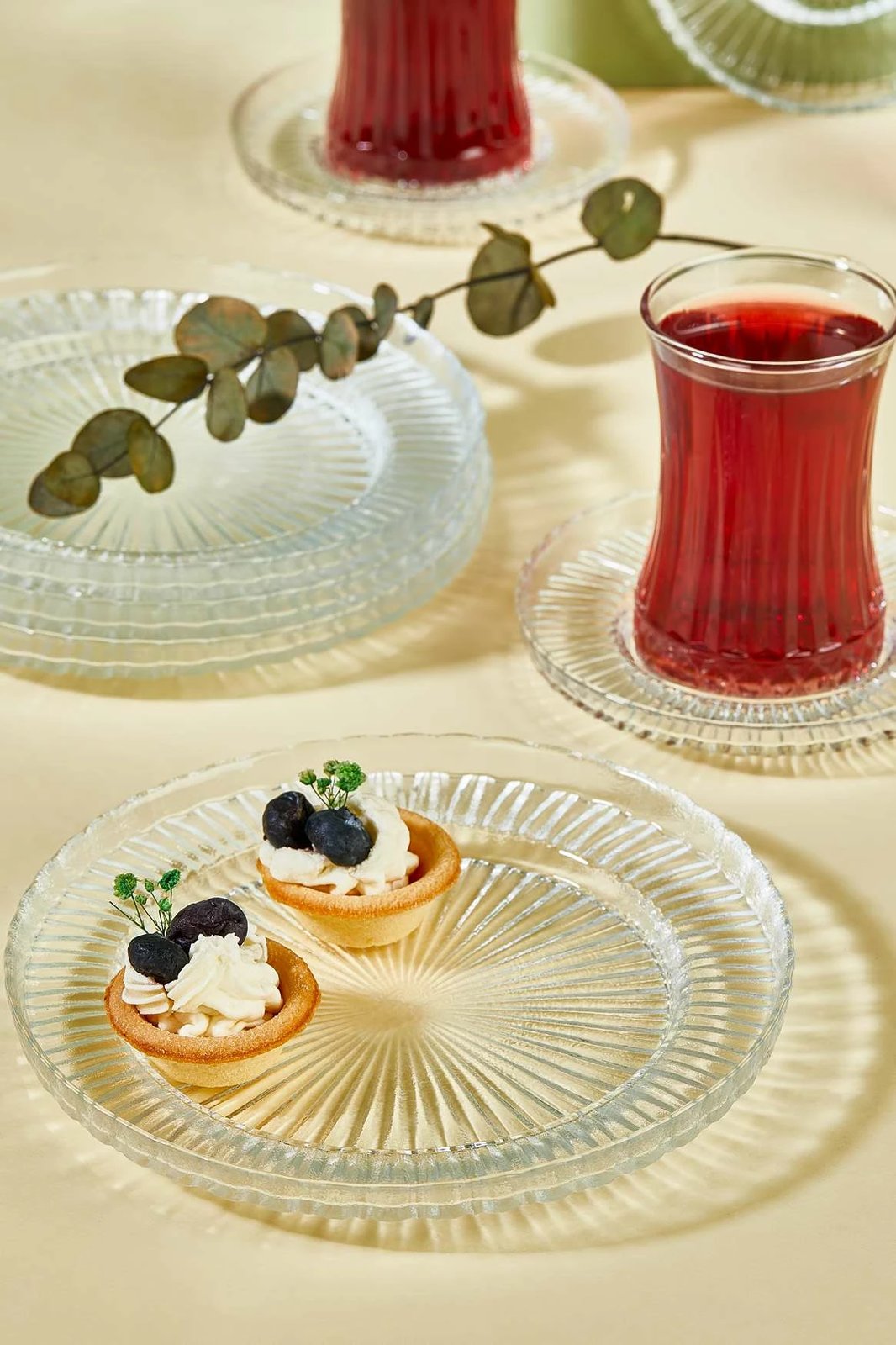 Set çaji prej xhami, 18 copë, Hermia, Riva Set çaji prej xhami, 18 copë, Hermia, Riva