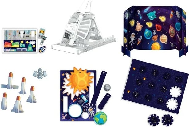 Set edukativ Clementoni Space Experiments for Little Kids, 50798, për fëmijë, pa bateri