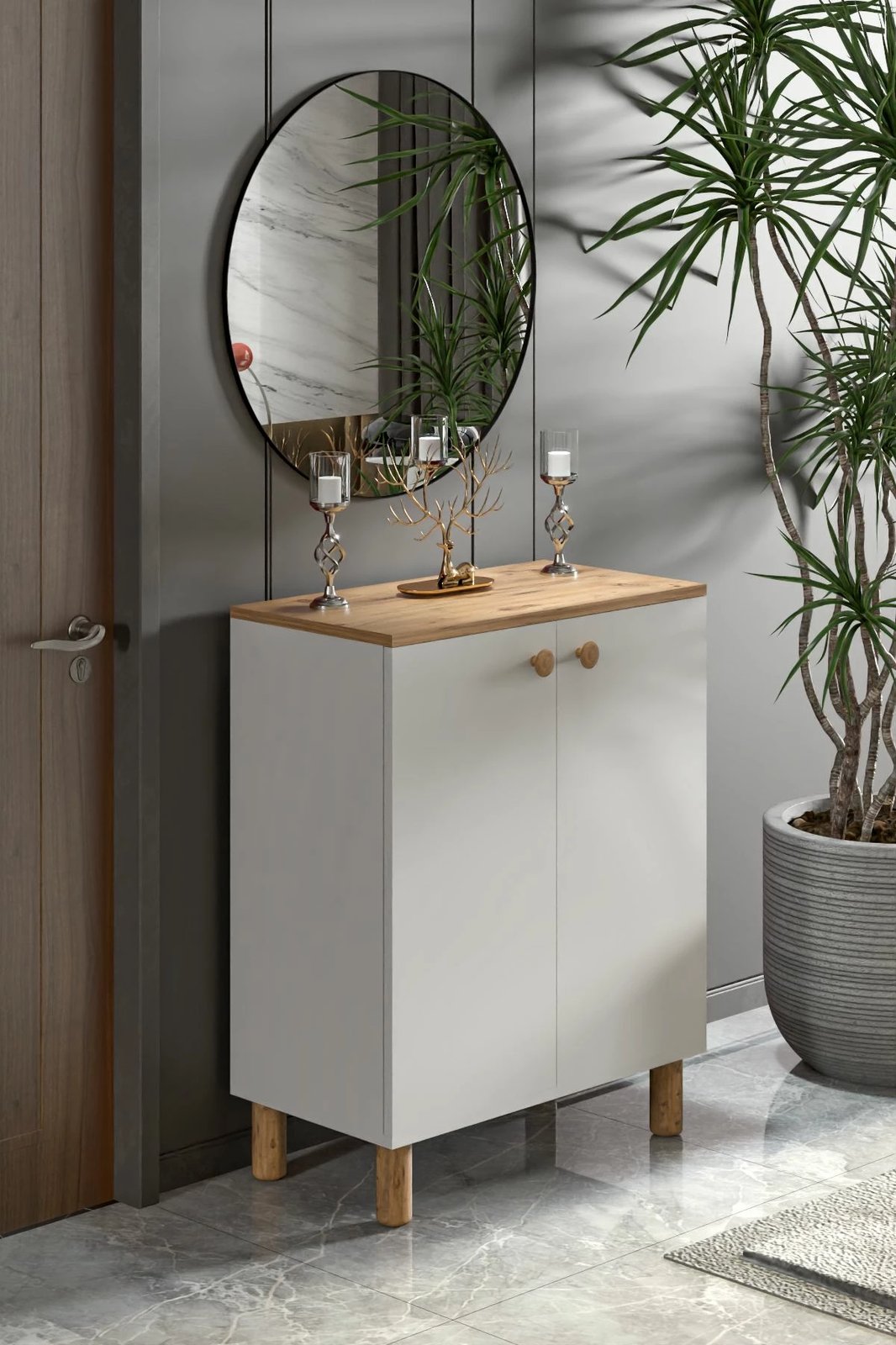 Dollap multifunksional Skye Decor, Toriva A, ngjyrë Atlantic Pine dhe e bardhë