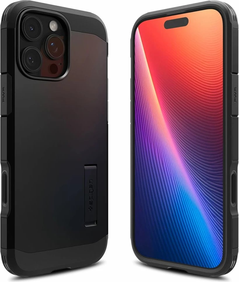Mbështjellës Spigen Tough Armor T Mag për iPhone 16 Pro, i zi