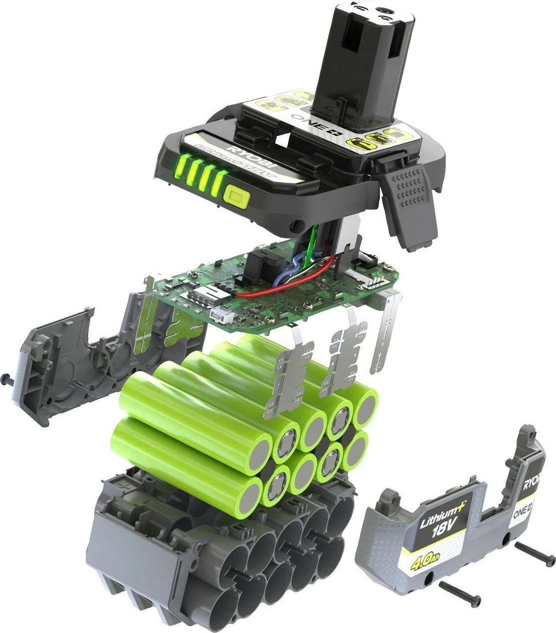 Bateri Ryobi RB1840X 18V 4.0Ah, litium