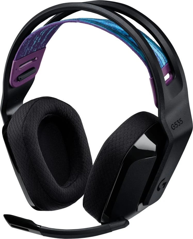 Kufje Logitech G535, Wireless, për lojëra, ngjyrë e zezë