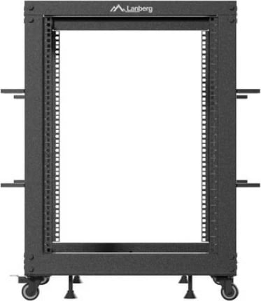 Raft i hapun për servera Lanberg OR01-6115-B, 15U, 600x600 mm, i zi