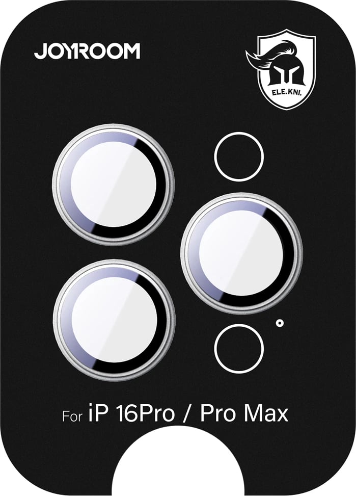 Mbrojtës xhami për kamera Joyroom JR-MFY0261 për iPhone 16 Pro/16 Pro Max, argjendtë