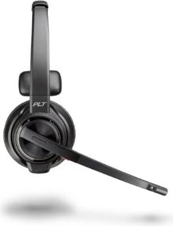 Kufje me mikrofon, Poly Savi 8210 UC 8D3F1AA#ABB, DECT 1880-1900 MHz, USB-A, mono, ANC, Microsoft Teams Certified, e zezë, set