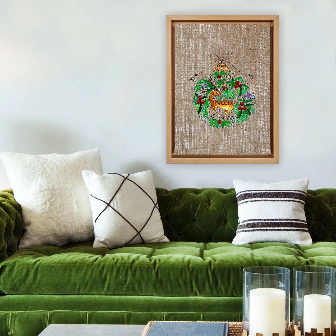 Pikturë dekorative në kanavacë me kornizë, shumëngjyrëshe, Wallity, NLJ800912_4666