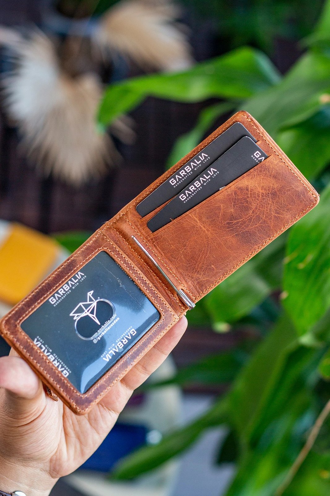 Portofol për meshkuj, lëkurë natyrale, ngjyrë tan, Celtic Crazy, Zoozie Bags