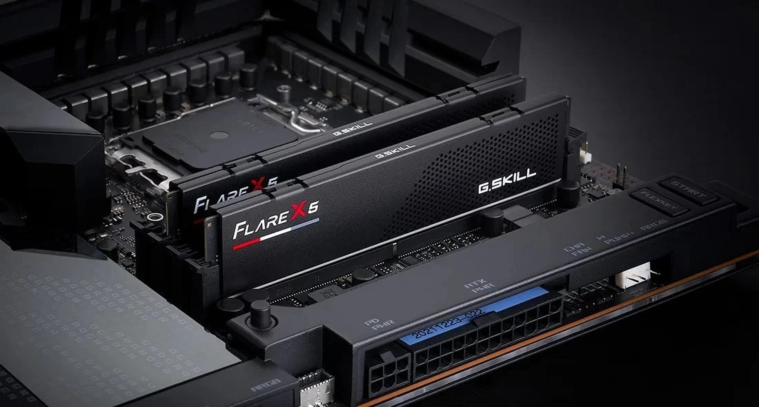 RAM Memorje G.SKILL Flare X5, 4x48GB, DDR5, 6000MHz, CL28, për AMD, e zezë