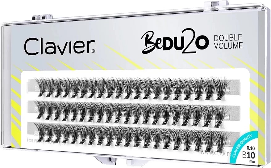 Klastera qerpikësh për femra Clavier BeDU2O Double Volume 10mm, 60 copë